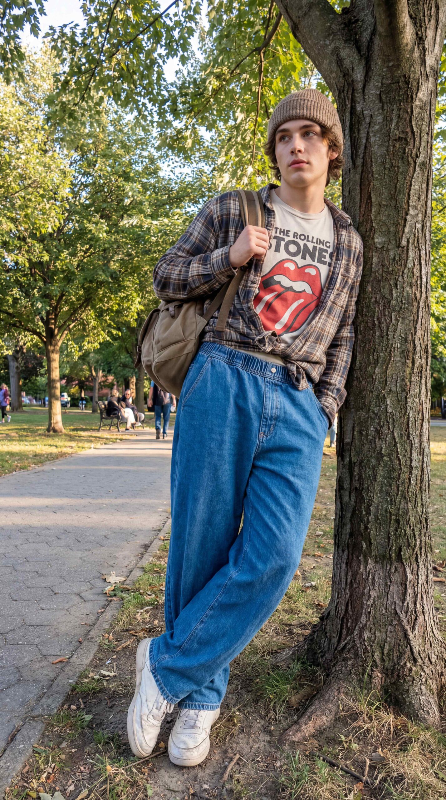 Casual Weekend Baggy Jeans Outfit Men