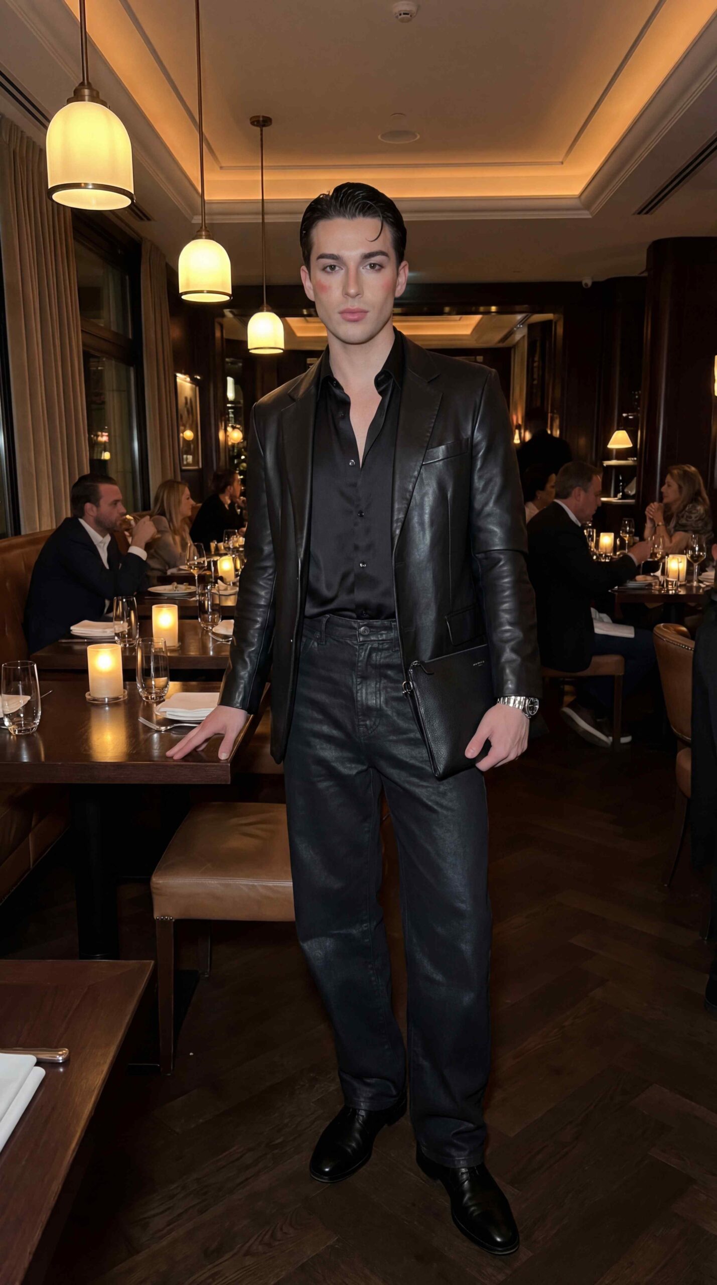 Evening Baggy Jeans Outfit Men