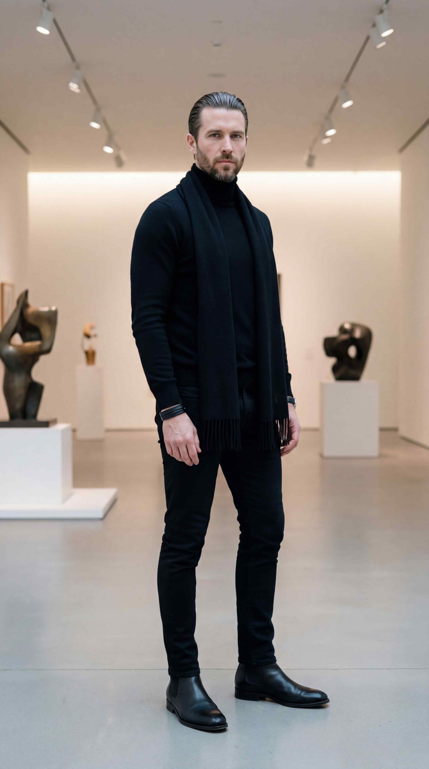 Minimalist Black Turtleneck
