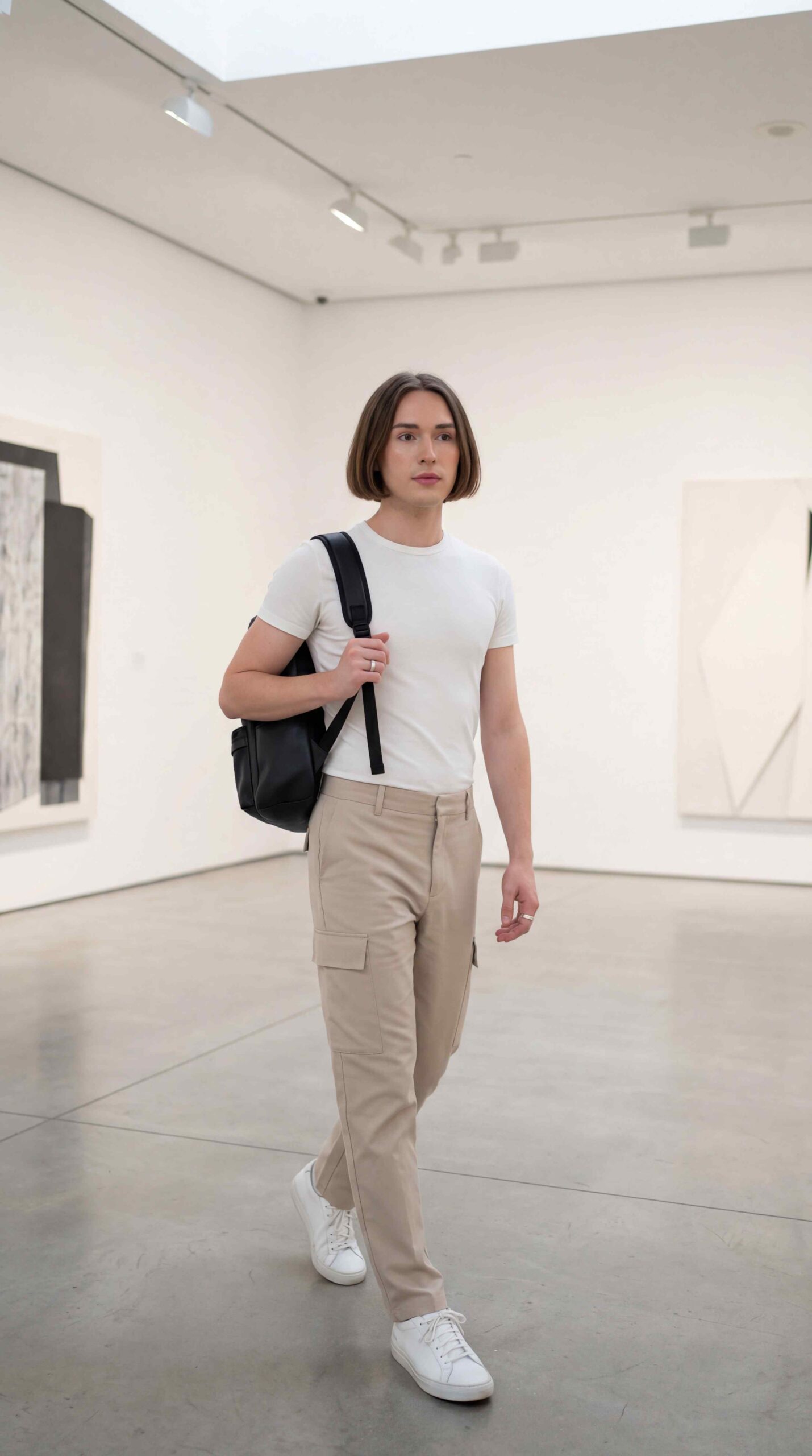 Minimalist Cargo Pants Outfit Men