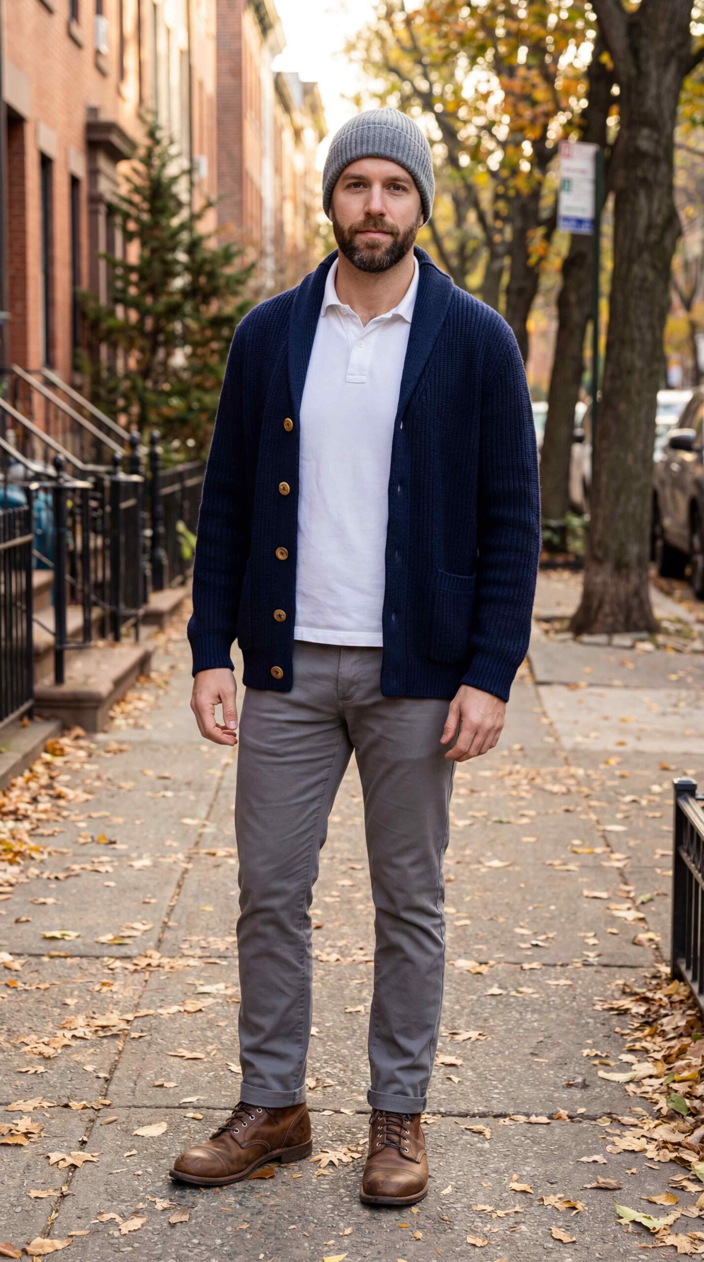 Layered Polo Shirt Outfit