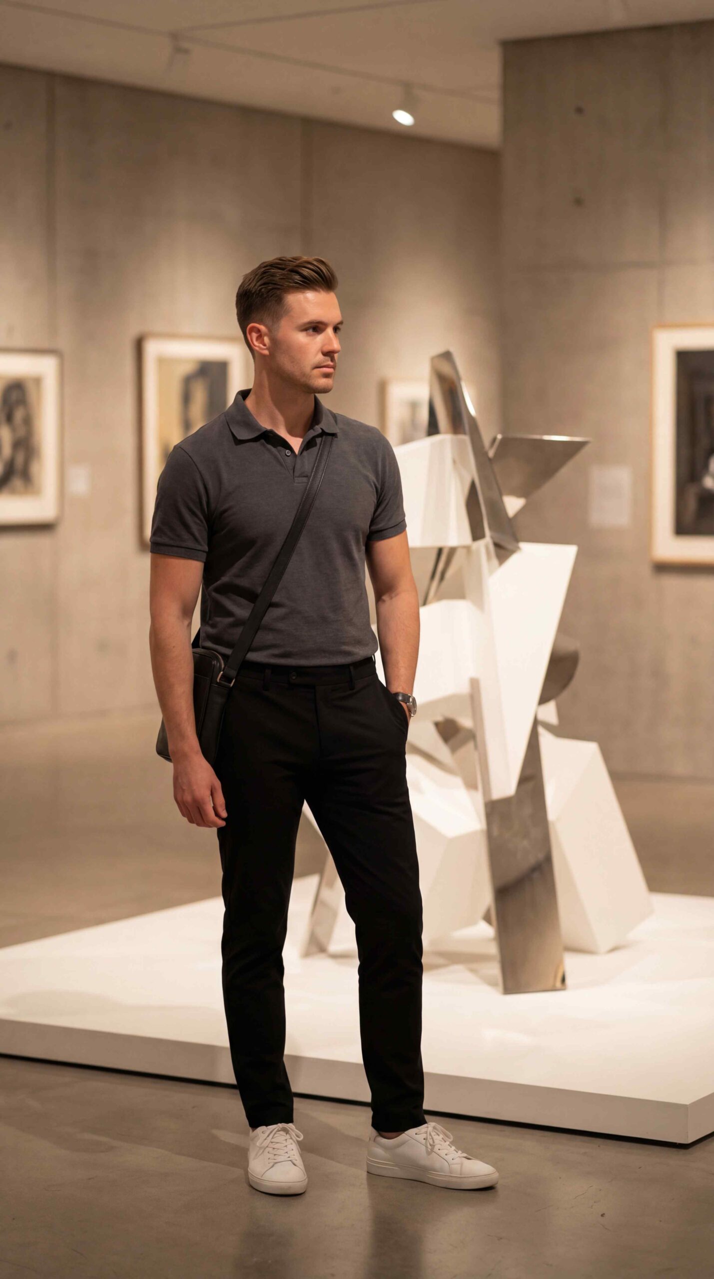 Minimalist Polo Shirt Outfit