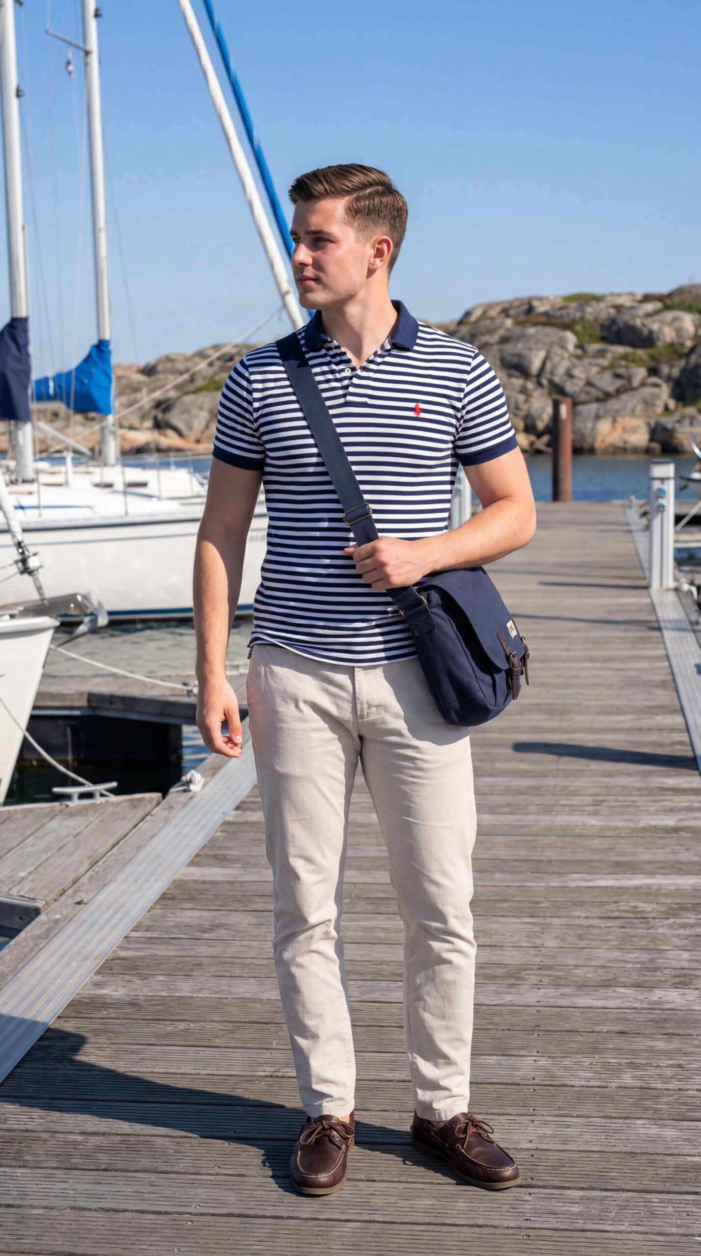 Preppy Polo Shirt Outfit Men