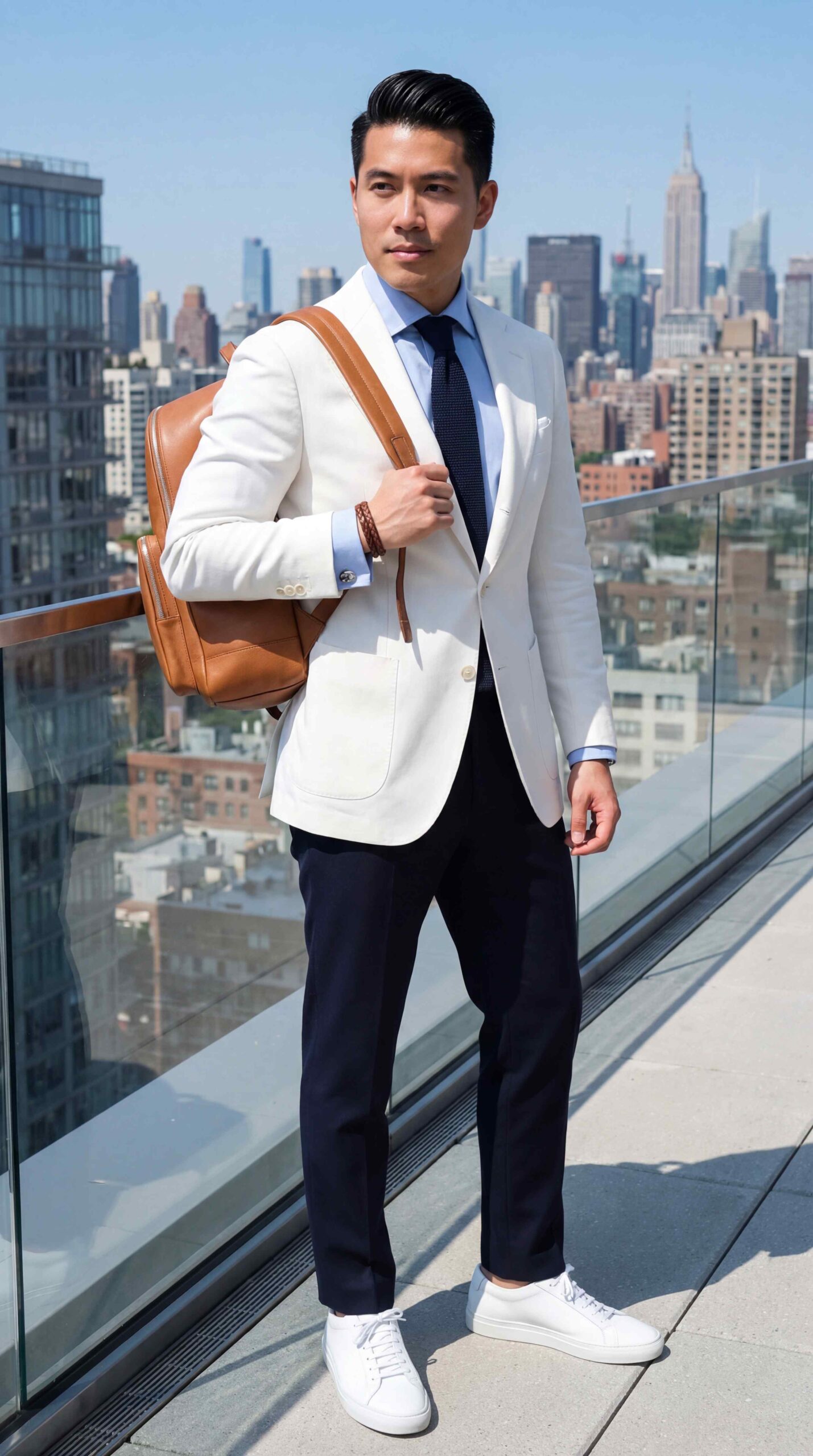 White Semi Formal Men Outfit