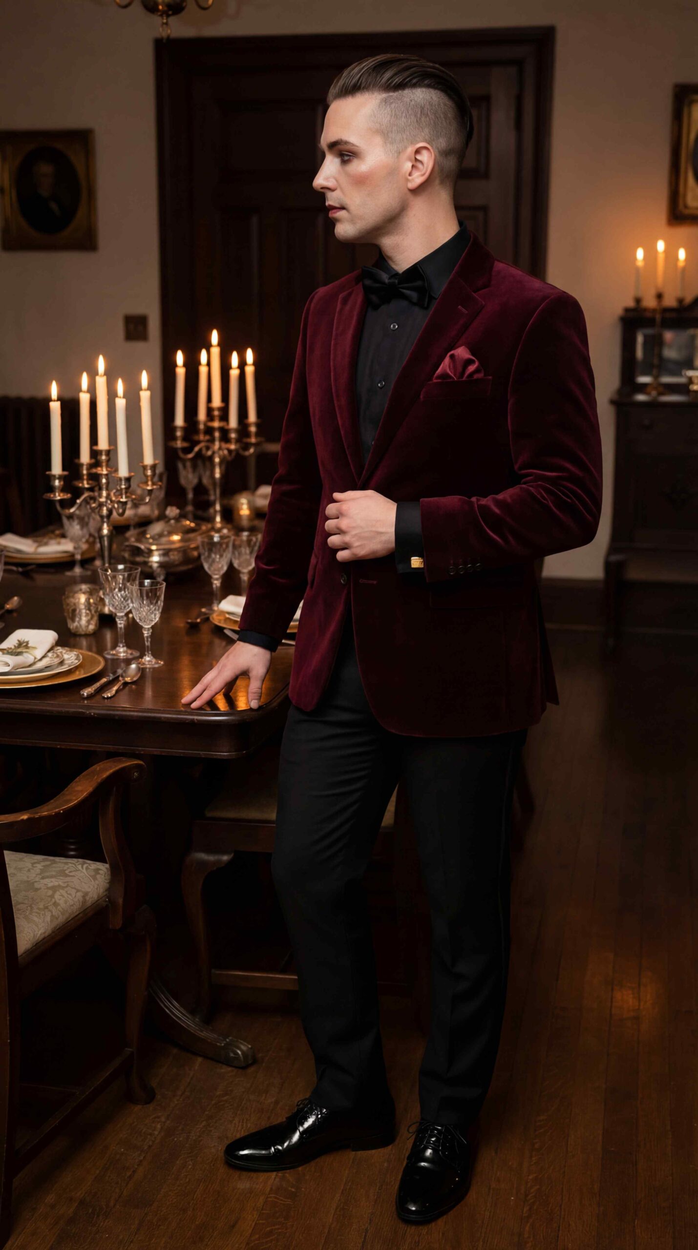 Burgundy Velvet Jacket
