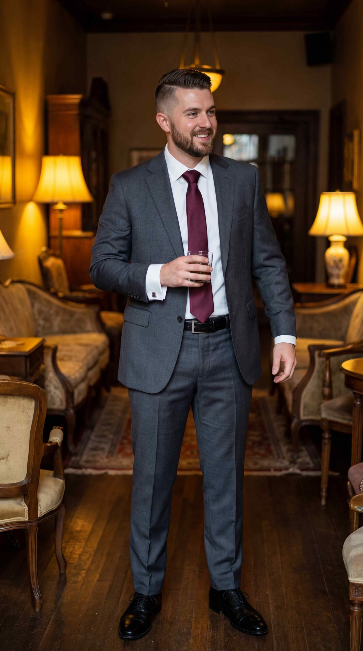 Charcoal Two-Piece Suit