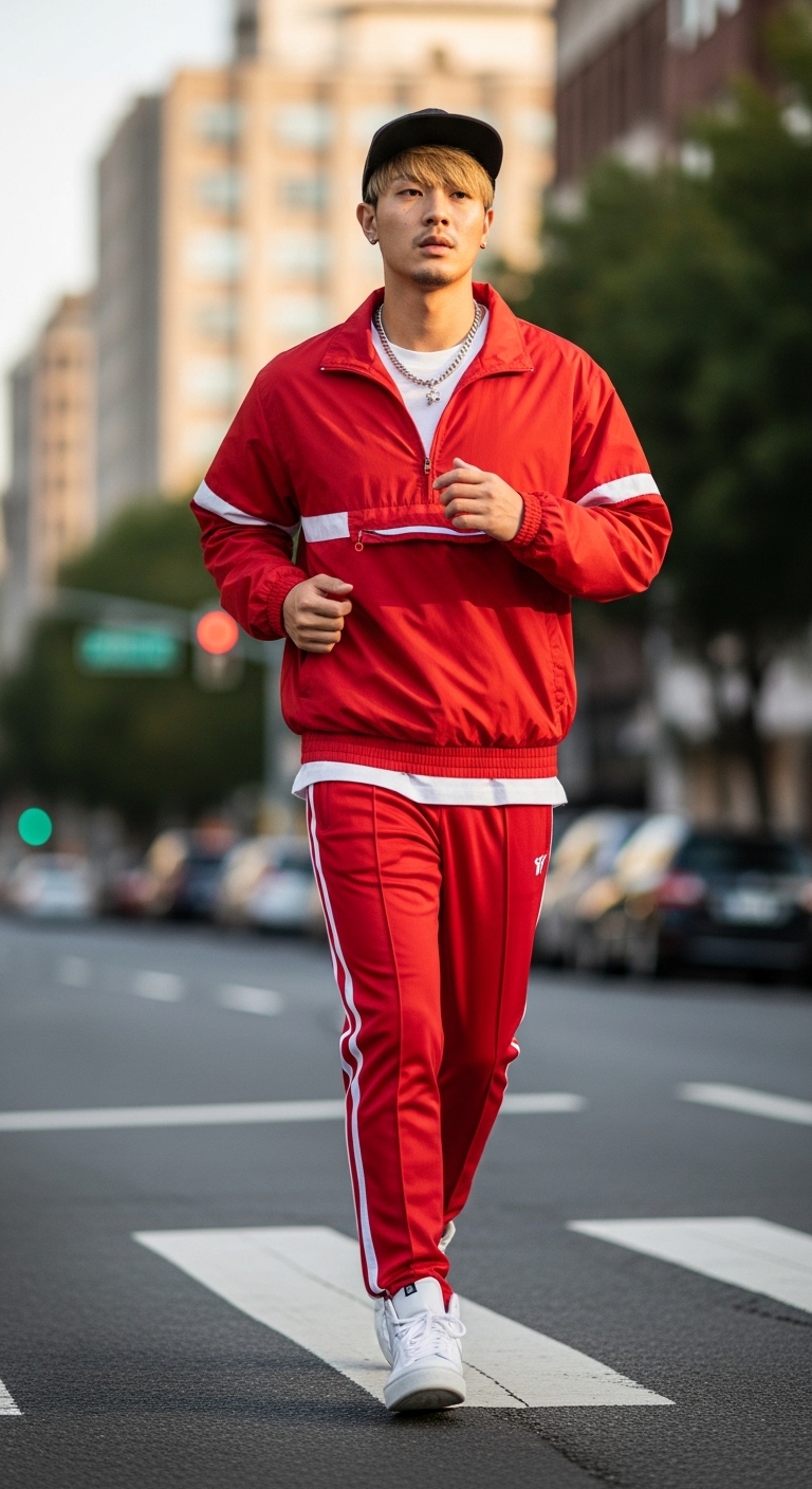 Retro Windbreaker Set