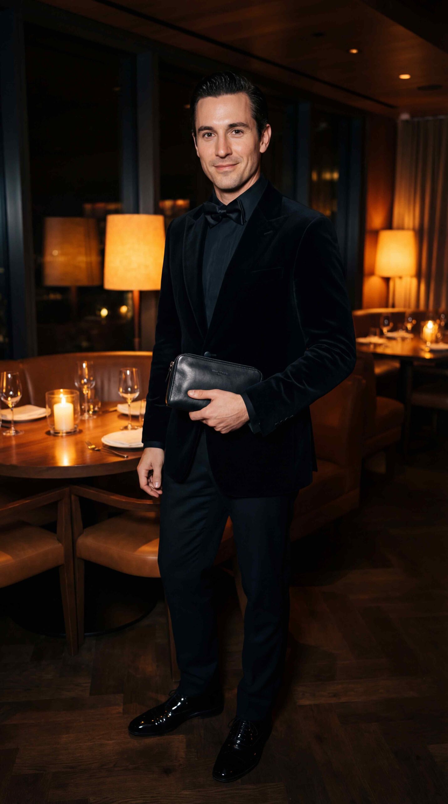 Evening All Black Outfit Men