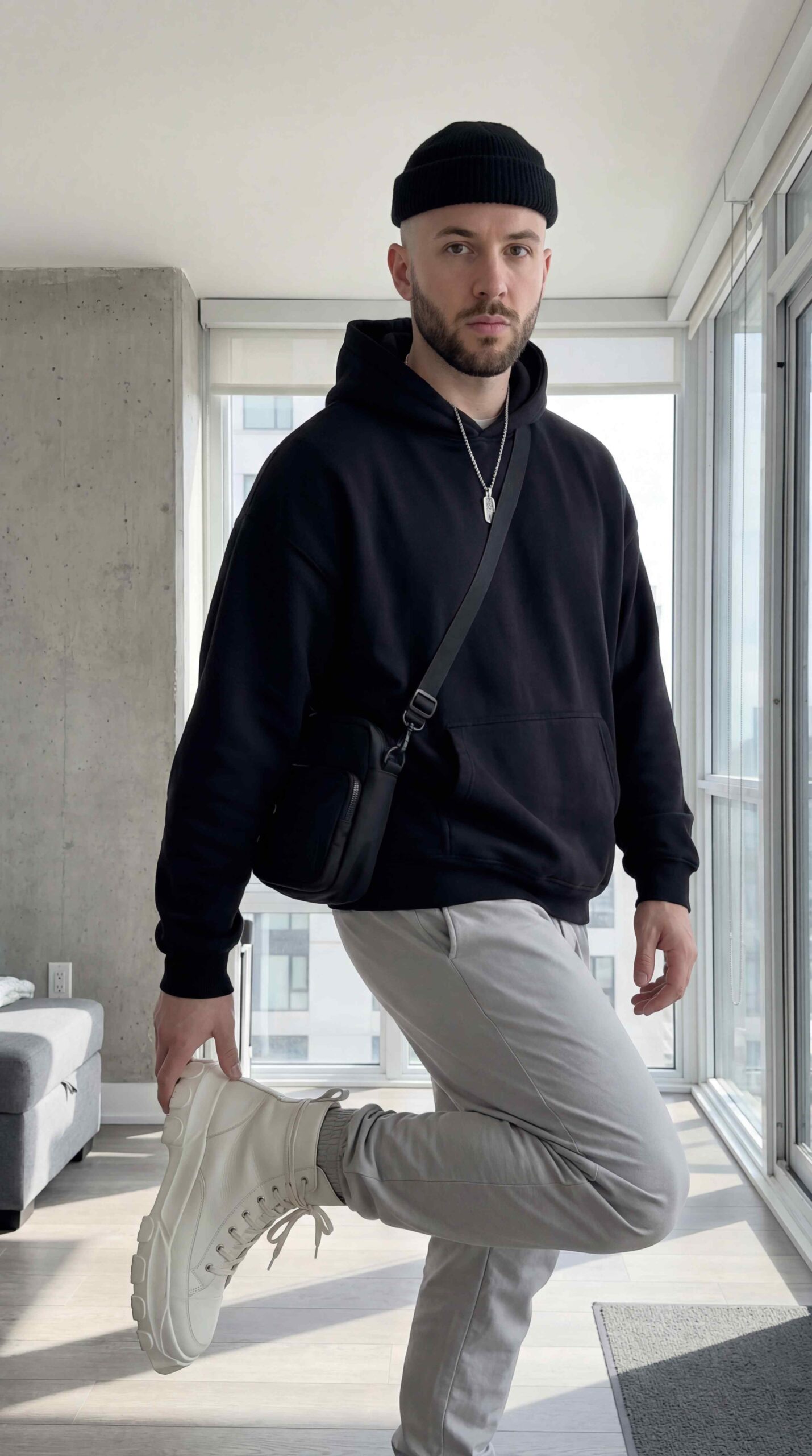 Minimalist White Sneaker Boots