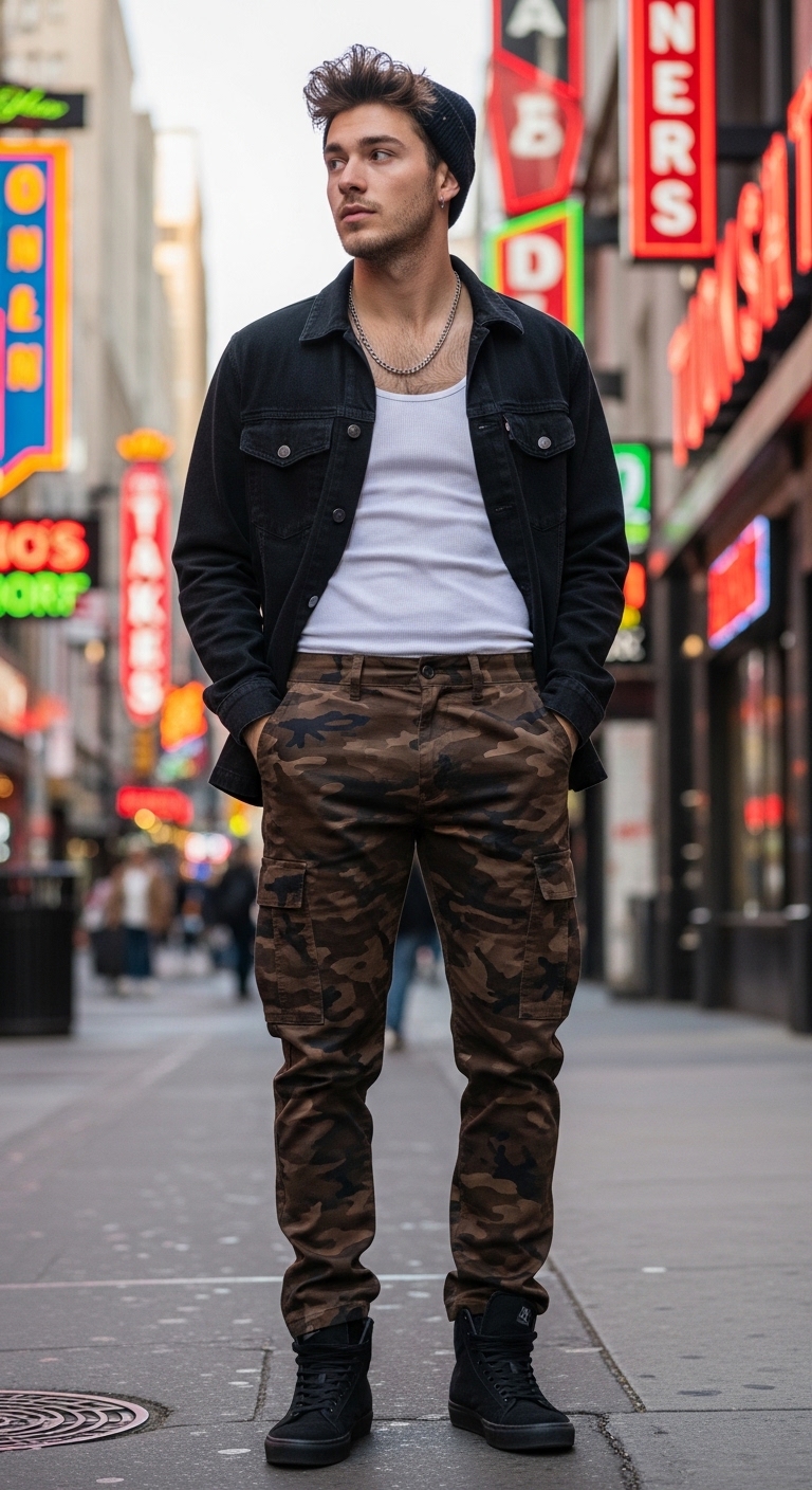 Urban Streetwear Camo Pants