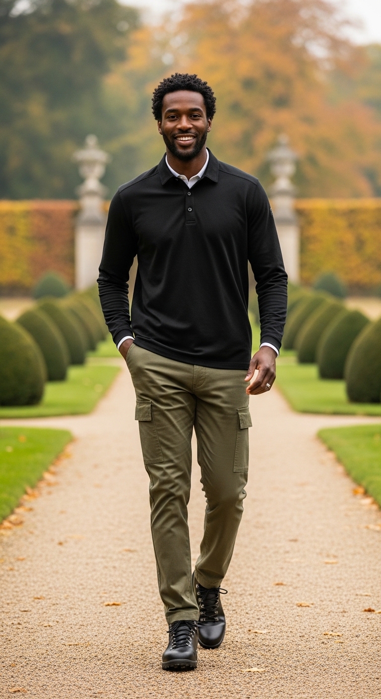 Golf Polo with Utility Pants