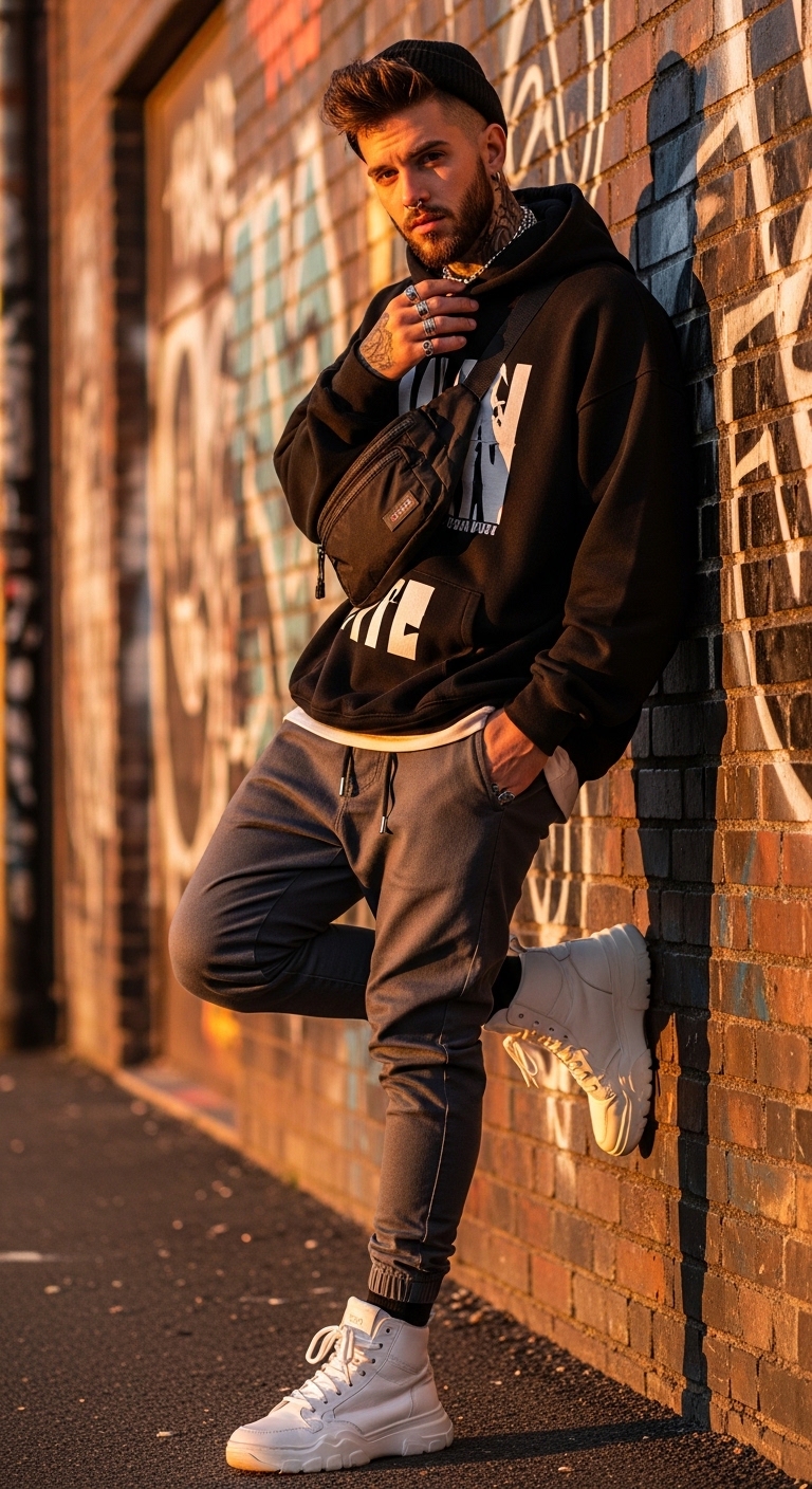 Street Style Grey Joggers