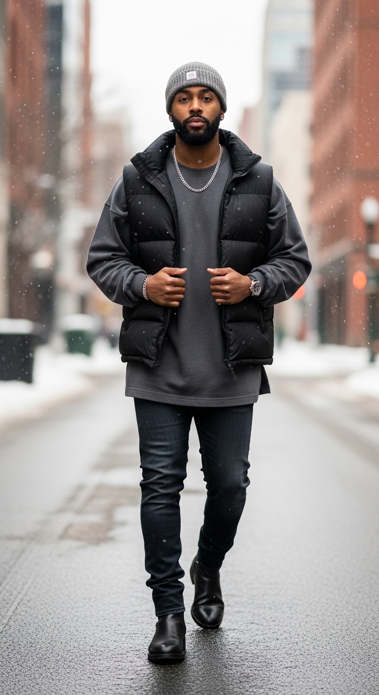 Urban Winter Jersey Layering