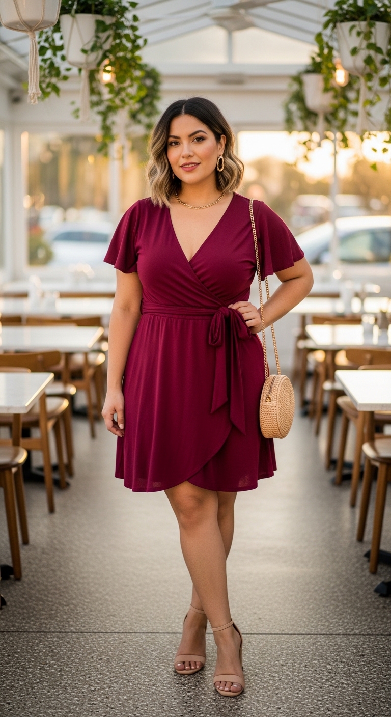 Jersey Wrap Dress Brunch