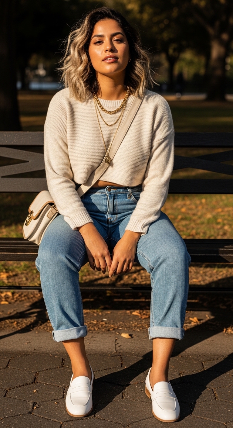 Casual Denim & Loafers