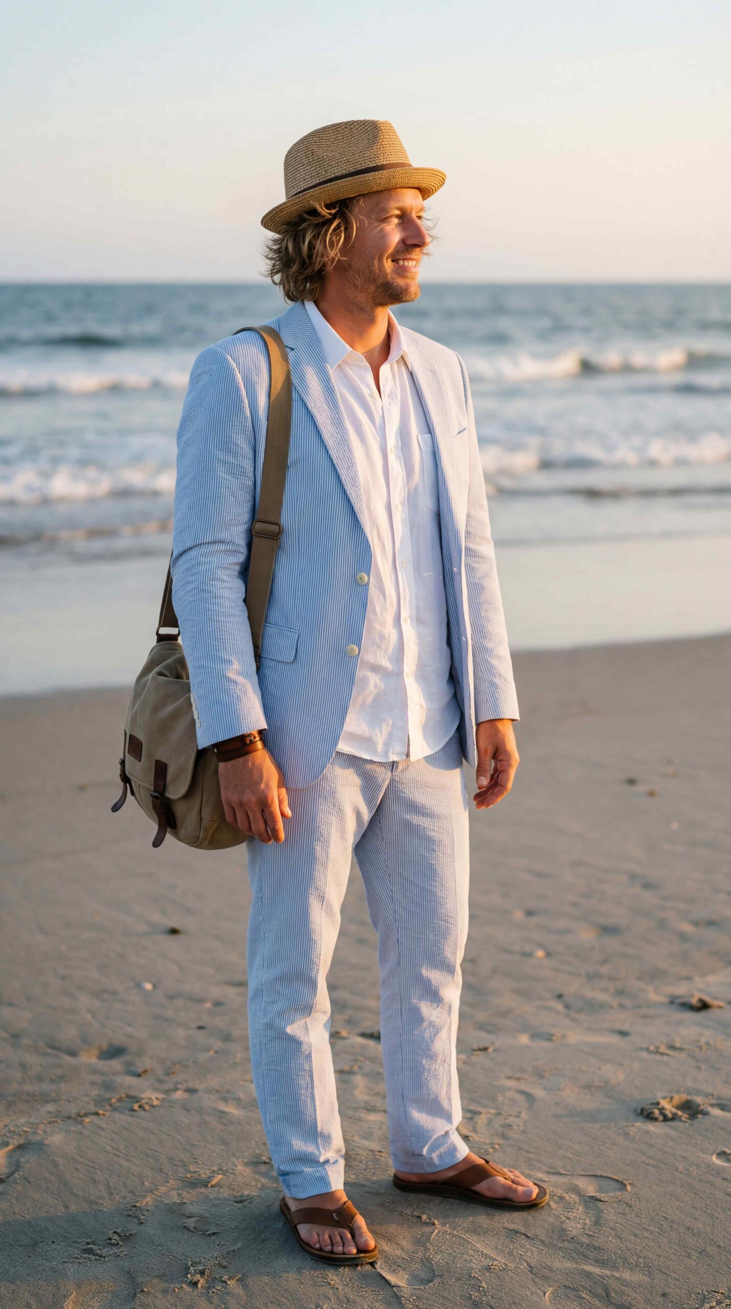 Casual Groom Beach Style