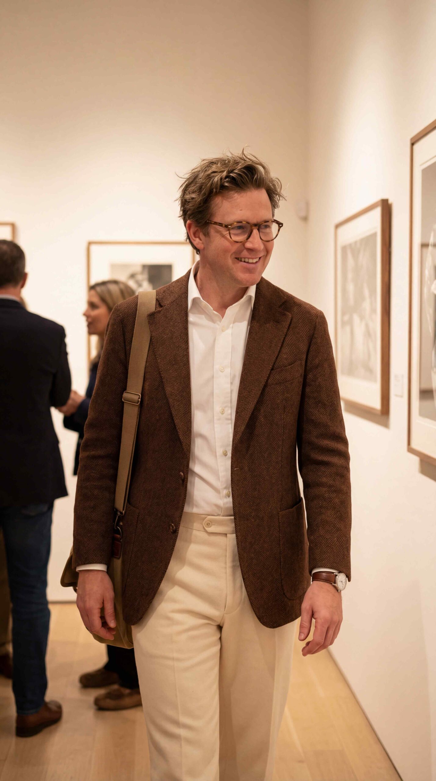 Herringbone Wool Blazer Casual