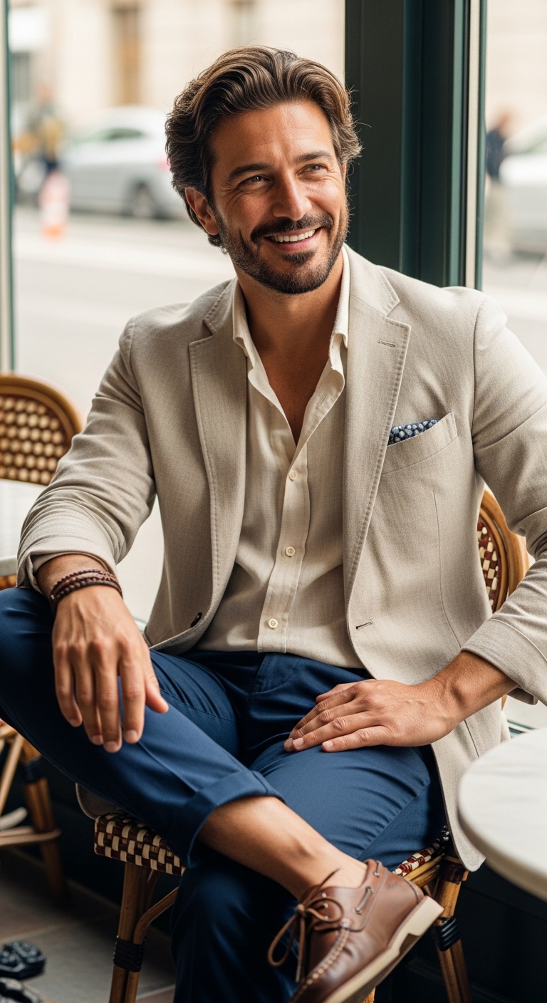 Casual Linen Party Look