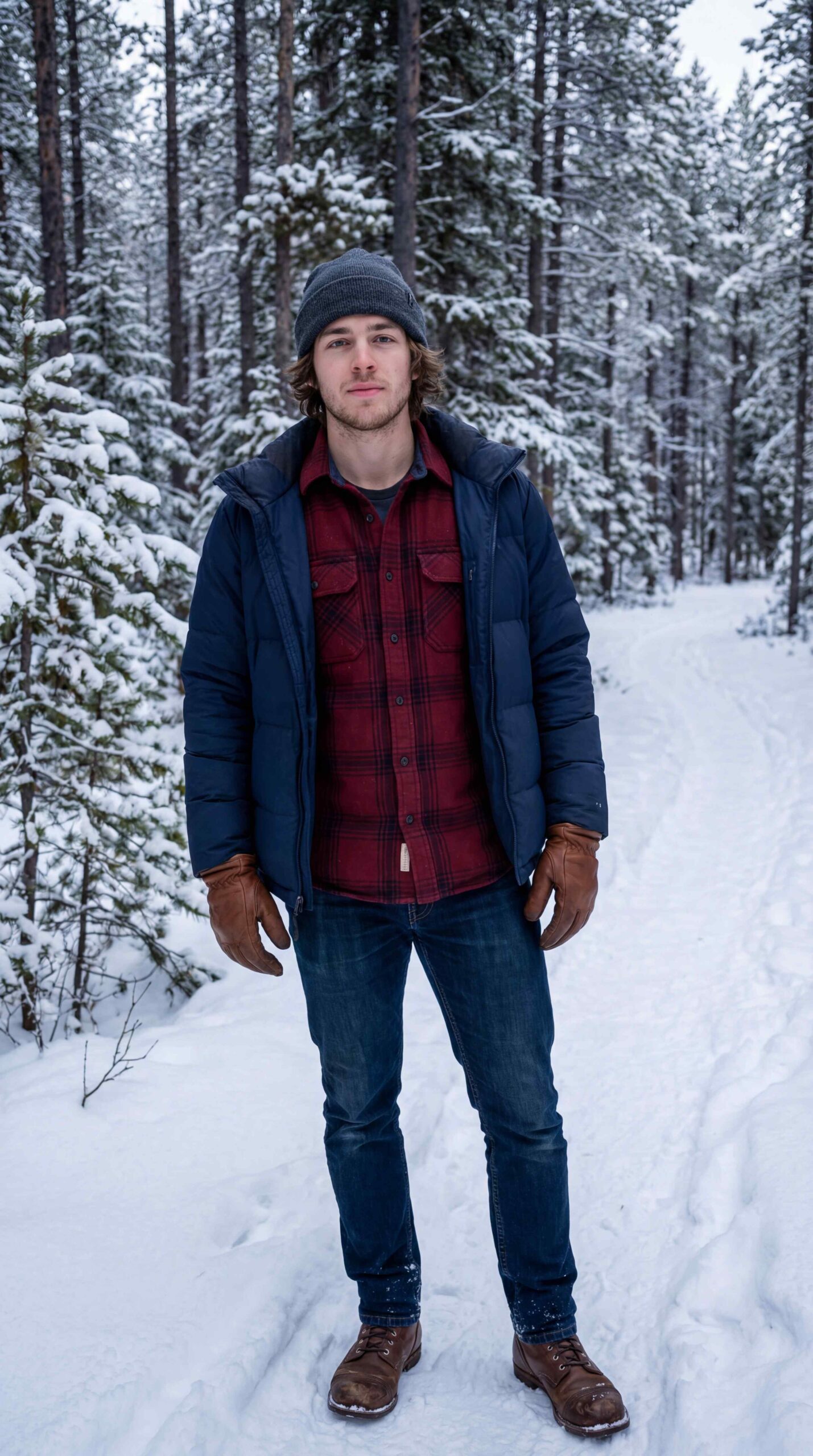 Flannel Shirt Outfit Men Winter
