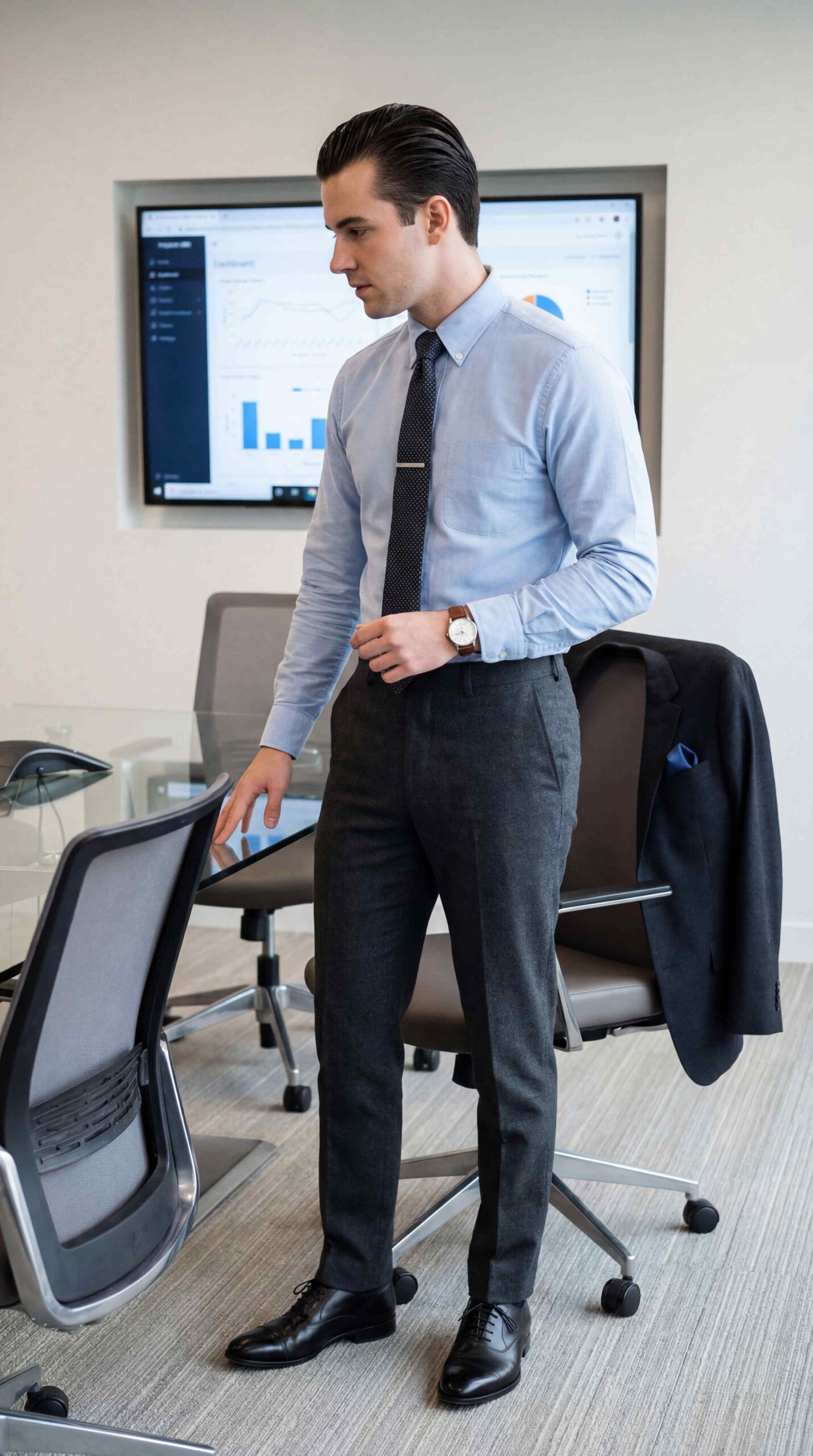 Oxford Shirt Outfit Men Smart