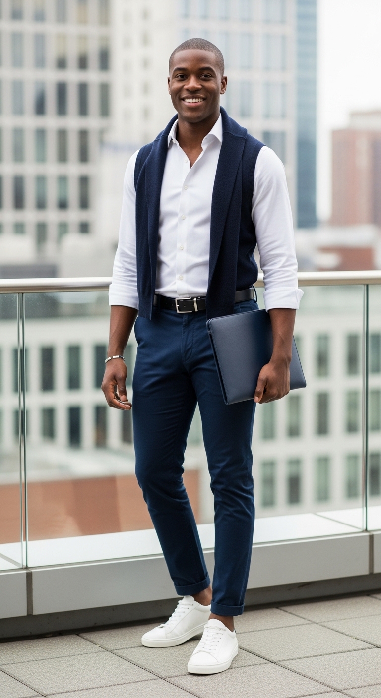 White Cotton Smart Casual