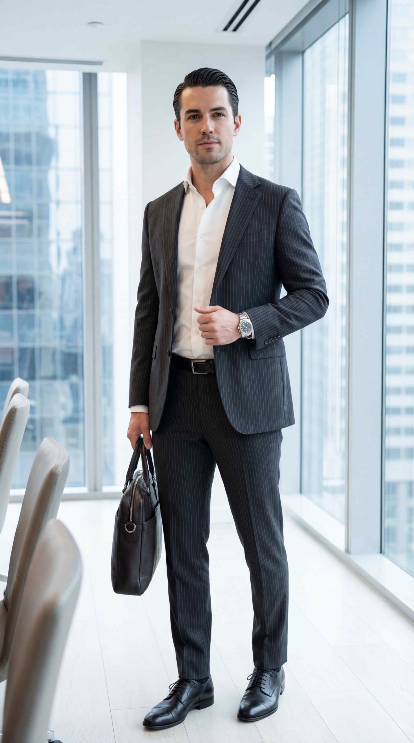 Classic Office White Shirt Look